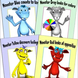 Basic concepts with monsters: Book 1 - 4 (e-bok) av Sarah Holmlund