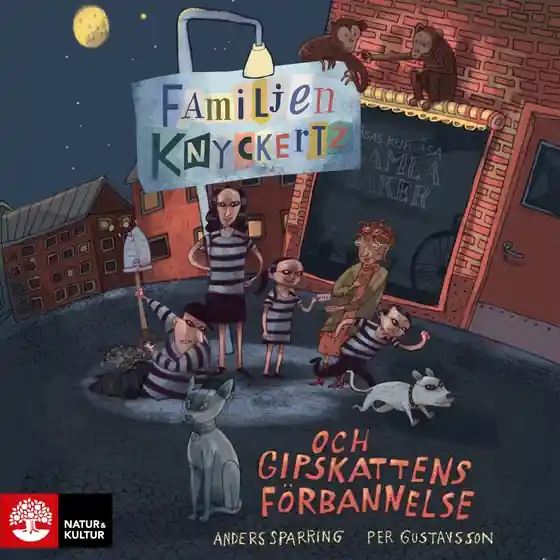 Familjen Knyckertz och gipskattens förbannelse (ljudbok) av Per Gustavsson - Begagnad bok