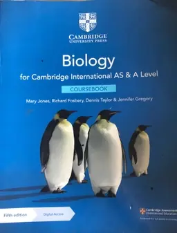 Cambridge International AS & A Level Biology Coursebook with Digital Access (2 Years) 5ed