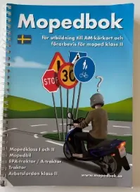 Mopedbok för utbildning till AM-körkort och förarbevis för moped klass II