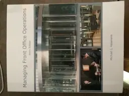 Managing Front Office OperationsEducational Institute Books